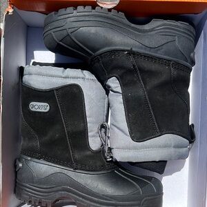 Sporto Kids Black and Gray Winter Boots